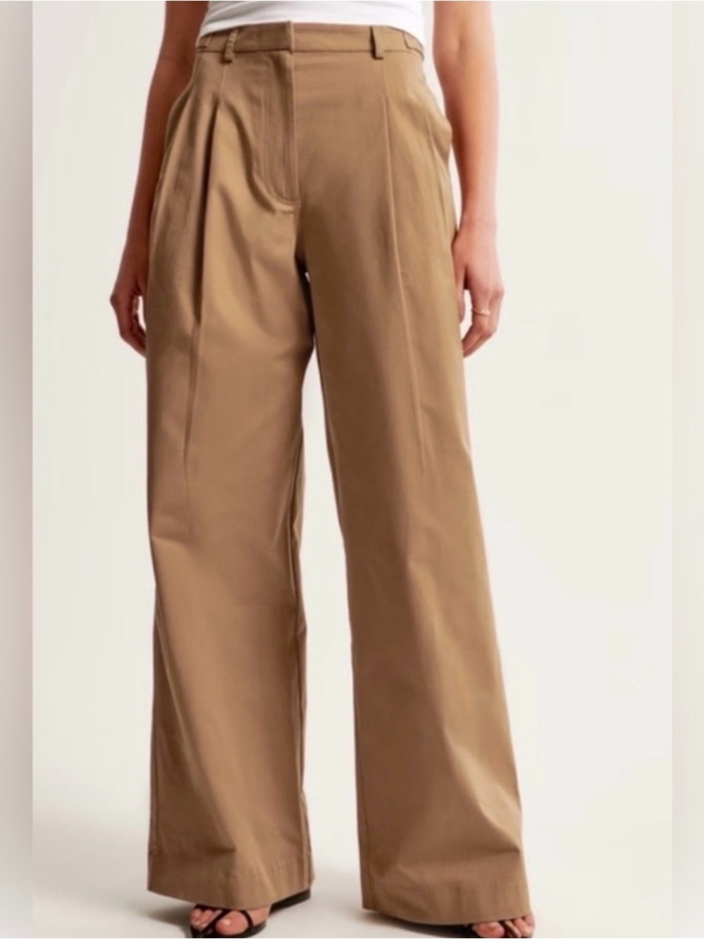 Abercrombie & Fitch Women's Utility Tailored Wide Leg Pants 26L